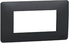 Рамка горизонтальная Schneider Electric Unica Modular 1-м. 4 мод. антрацит картинка